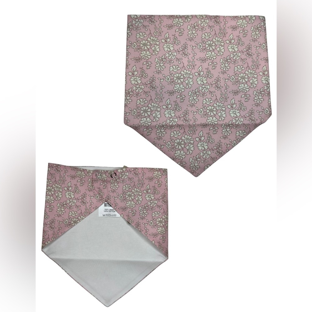 SAMPLE - HutteliHut - Bandana Bib - Liberty Fabric, Capel Rosa